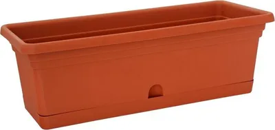 Produktbild von Blumentopf ICS MELISSA 50x20x16 cm, 8.5 Liter, Blumenkasten, mit Untersetzer