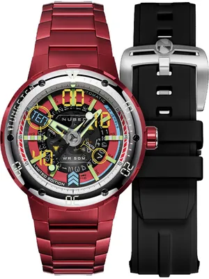 Produktbild von Nubeo NB-6090-55 Herrenuhr Mariner 9 Automatik Limited Edition 50mm 5ATM