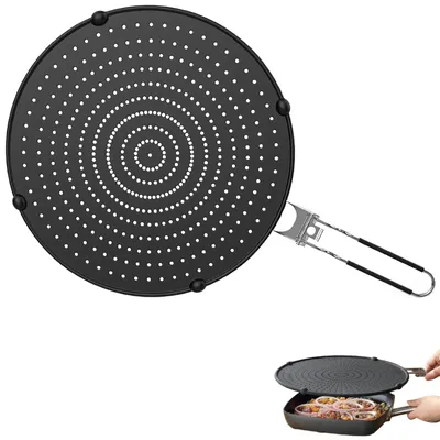 Imagen del producto de Protector contra salpicaduras de 32 cm con asa plegable