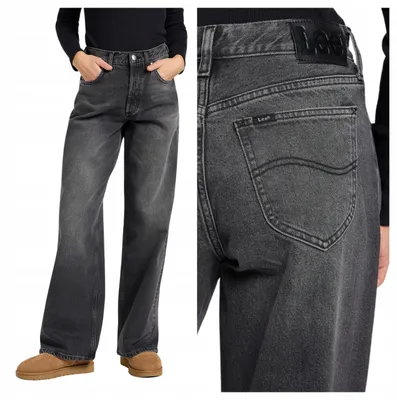 Produktbild von Lee | Low Slung Slouch Damenjeans, Schwarz, Baumwolle, W30 L31