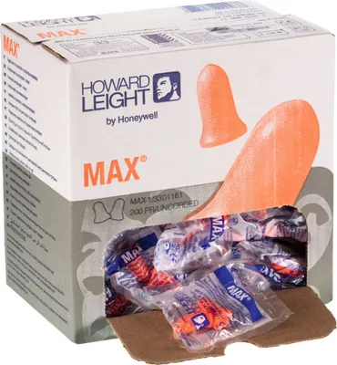 Produktbild von Howard LEIGHT Gehörschutzstöpsel-Set, 200 Paar MAX, Typ: 200 100 Stk