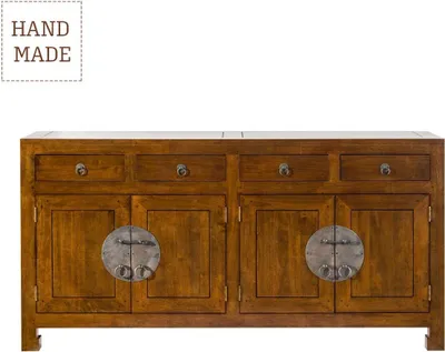 Zdjęcie produktu dla Komoda Ibuku 4drzwi + 4 szuflady, brown 174x50x90cm