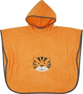Produktbild von Wörner Bade-Poncho 75 x 60 cm - Stickerei Tiger