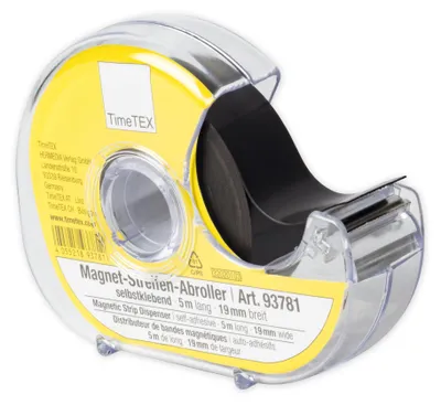 Produktbild von TimeTEX Magnet-Streifen-Abroller, selbstklebend, 19 mm, 5 m