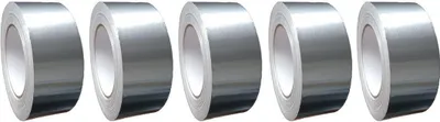 Produktbild von 5 Rollen Aluminium Klebeband 50mm x 50m silber - Vielseitiges Alu-Band für Haushalt Handwerk Industrie, Dicht & Isolierend