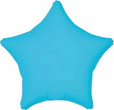 Produktbild von Folienballon „Stern“, fluoreszierend blau, 46 cm – Godan