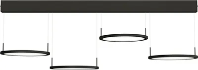 Produktbild von NABER Plate 4 LED Pendelleuchte / Schwarz matt