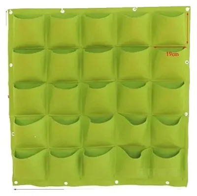 Image de Sacs de culture verticaux, matériau écologique, conception peu encombrante, 25 sacs verts
