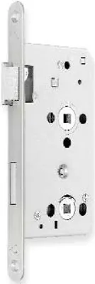 Produktbild von BKS Einsteckschloss 0515 BAD (Dornmass: 60 mm, DIN: DIN links, Stulpbreite: 24 mm, Stulpfarbe: Edelstahl, Stulpart: abgerundet) Dornmass: 60 mm DIN: DIN links Stulpbreite: 24 mm Stulpfarbe: Edelstahl Stulpart: abgerundet