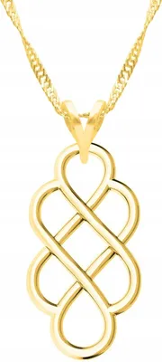 Produktbild von Goldkette mit durchbrochenem Anhänger Durchbrochene Rosette Durchbrochene Rosette SILBER 925