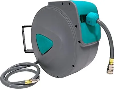 Produktbild von TRMLBE Hadice na stlačený vzduch 20 m Automatický naviják na hadici s 1/4" přípojkou Automatický naviják na stlačený vzduch s rychlospojkou a aretační koulí, šedý
