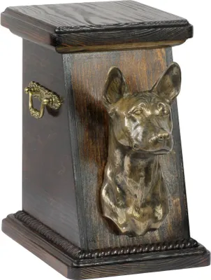 Image de Basenji - Urne funéraire pour chien, urne élégante avec statuette, urne commémorative avec buste de chien de la marque Art-Dog.