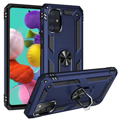 Zdjęcie produktu dla Etui na telefon komórkowy Armor Shield do Samsung Galaxy A51 pokrowiec Ultra Hybrid Case pokrowiec na telefon komórkowy, niebieski