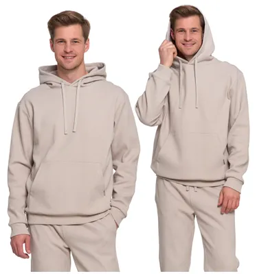 Produktbild von Moraj Herren Hoodie Kapuzenpullover – Beige, Größe L, bequem