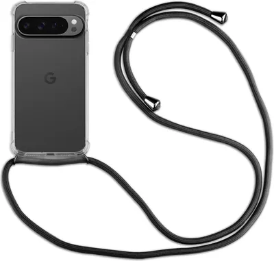Produktbild von Handykette Für Google Pixel 9 Pro XL Handyhülle mit Band Hülle Kordel Bumper in Schwarz