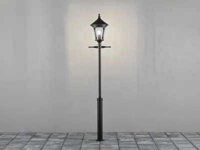 Produktbild von LED Straßenlaterne, Mastleuchte im Landhausstil zur Wegbeleuchtung Garten 255cm