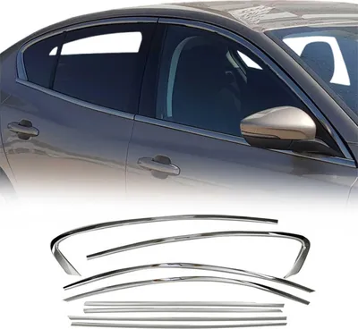 Produktbild von Fensterleisten Zierleisten für Ford Focus 2018-2021 Edelstahl Dunkel 8tlg