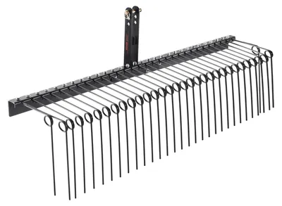 Obrázek produktu pro VEVOR tažené hrábě, tažený vertikutátor 1830 mm s 32 ocelovými hroty, hrábě na trávu pro připojení k traktoru kategorie 1, 3bodový závěs pro traktor, na listí, jehličí, slámu a trávu