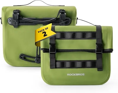 Imagen del producto de Bolsa impermeable para portaequipajes de bicicleta, con correa para llevar al hombro
