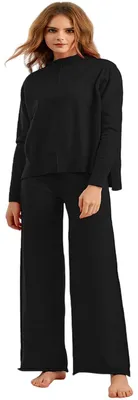 Obrázek produktu pro Veriliss, dámské dvoudílné soupravy, svetr s rolákem, pletené outfity