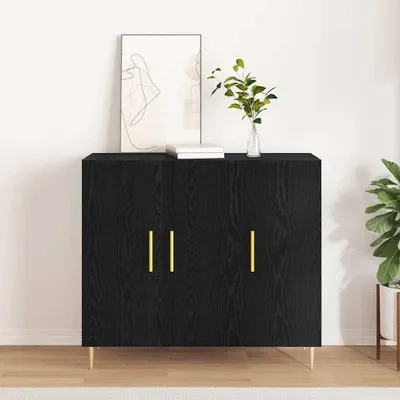 Obrázek produktu pro vidaXL Příborník vzhled černého dubu 90 x 34 x 80 cm materiál na bázi dřeva