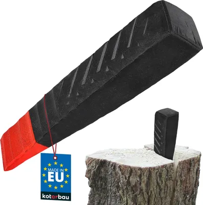 Immagine prodotto di KOTARBAU® Cuneo spaccalegna in acciaio forgiato 216 mm 2,5 kg Cuneo granata Spaccalegna Spaccalegna Cuneo di abbattimento Cuneo di taglio Cuneo di tracciatura Cuneo di azionamento per l'abbattimento e lo spacco del legno