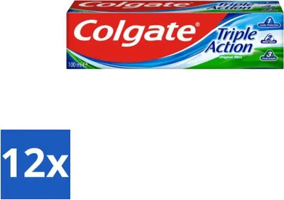 Obrázok produktu pre Colgate Triple Action zubná pasta 100 ml - hodnotné balenie - 12 kusov