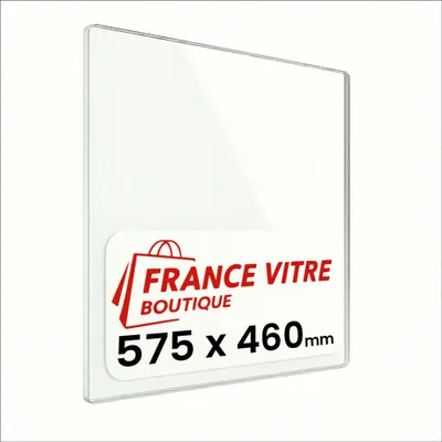 Produktbild von BRISACH - modell : lhassa - 575 x 460 x 4 mm - Kaminglas - Ofenglas - Ersatz-Kaminscheibe - feuerfestes Glas - France Vitre