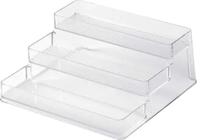 Produktbild von iDesign Gewürz-Küchen-Organizer aus BPA-freiem Kunststoff mit 3 Ebenen, transparent