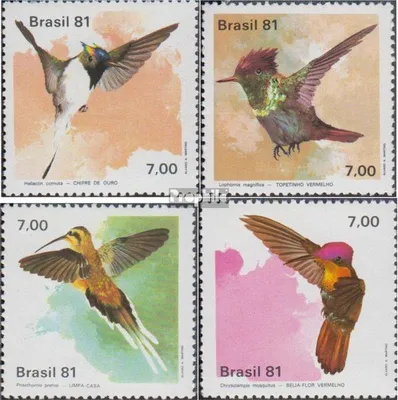 Produktbild von Briefmarken Brasilien 1981 Mi 1823-1826 (kompl.Ausg.) postfrisch Kolibris