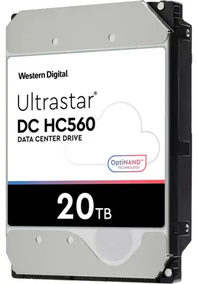 Image de Western Digital Ultrastar DC HC560 disque dur interne 20 TB 7200 RPM 512 MB 3.5" Serial ATA
