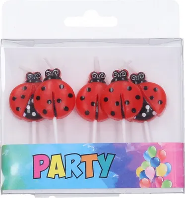 Produktbild von Partykerze MARIENKÄFER 5 Stück