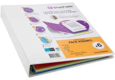 Produktbild von Ordnungsmappe Smartfolder A4 Standard sortiert 6 Stück + Ringbuch