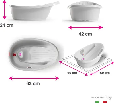 Imagen del producto de OKBABY Onda Baby, 16 litros, color perla, blanco