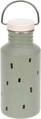 Immagine prodotto di Borraccia sportiva per bambini da 500 ml in acciaio inossidabile, a tenuta stagna, verde oliva
