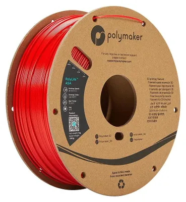 Obrázek produktu pro Polymaker PolyLite ASA Filament červený 1,75mm 1KG