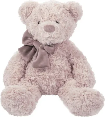Produktbild von Kuscheliger Plüschbär Charlie in Puderrosa, 35 cm groß, für Babys und Kleinkinder