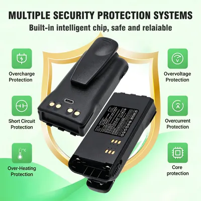 Immagine prodotto di TECHTEK Batteria compatibile con [Motorola] CT150, CT250, CT450, CT450LS, GP1280, GP140, GP240, GP280, GP308, GP320, GP328, GP330, GP338, GP339, GP34