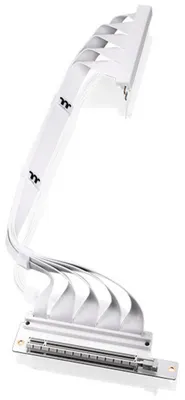Produktbild von PCI-E 4.0 Dual 90° Riser Cable (weiß, 40cm)