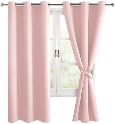 Zdjęcie produktu dla Zestaw 2 zasłon zaciemiających - 106 x 160 cm - nowoczesny styl - zasłony z przelotkami - zasłony do sypialni/salonu - gruba tkanina