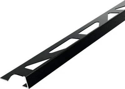 Produktbild von Winkelabschlussprofil Dural Durosol 10 mm Länge 250 cm Alu pulverbeschichtet schwarz matt