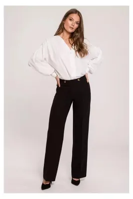 Obrázok produktu pre Makover Dámske elegantné nohavice Kunwen K114 čierna S
