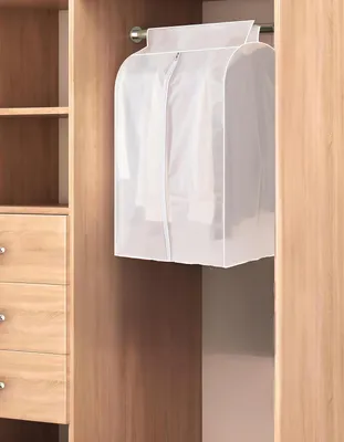 Obrázok produktu pre Ochranný obal na oblečenie, PEVA, 90 x 60 x 50 cm, Priehľadná Biela, na Cestovanie a Skladovanie