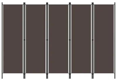 Produktbild von 5-tlg. Raumteiler Braun 250x180 cm