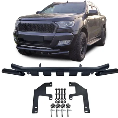 Immagine prodotto di Paraurti anteriore nero con protezione sottoscocca, compatibile con Ford Ranger T6, T7 e T8 dal 2012 al 2023