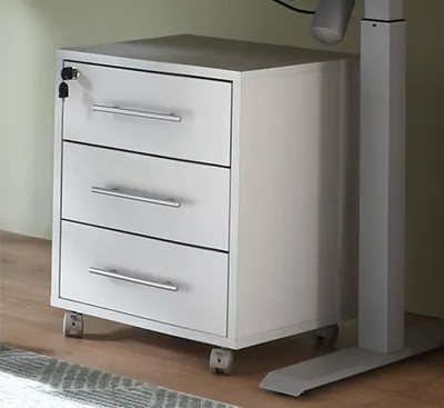 Obrázek produktu pro Kolečkový kontejner, kolečková komoda, kancelářský kontejner, odkládací vozík, kancelářský vozík „Lommel I“
