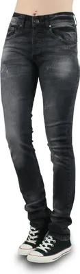Produktbild von No Brands Required - Vintage, Frauenhose Grau im Slim-Fit-Style