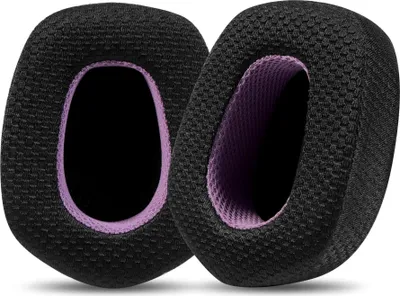 Produktbild von INF Ersatz-Ohrpolster für Logitech G733 Kopfhörer - Schwarz/Lila Mesh