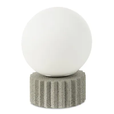 Obrázek produktu pro Kulová stolní lampa ASPEN 16X16X22 bílá + šedá