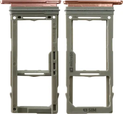 Produktbild von Sim Karten Halter für Samsung Galaxy S10 G973F Orange Card Tray Ersatzteil Neu